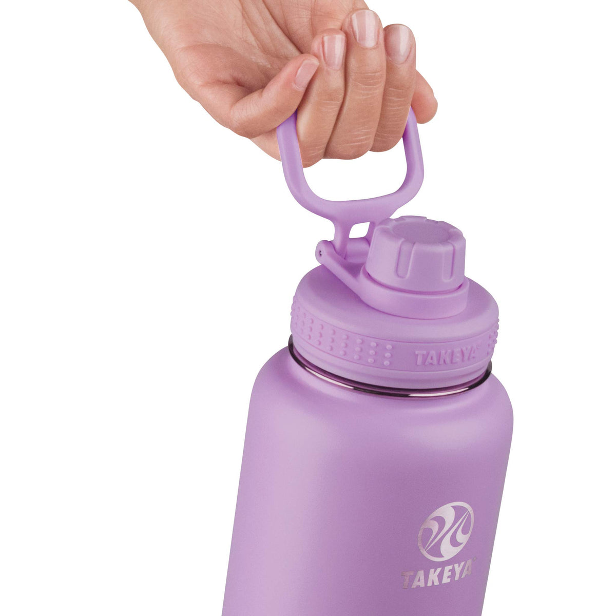 Takeya Actives bottle with powder-coated finish feels rugged and durable.