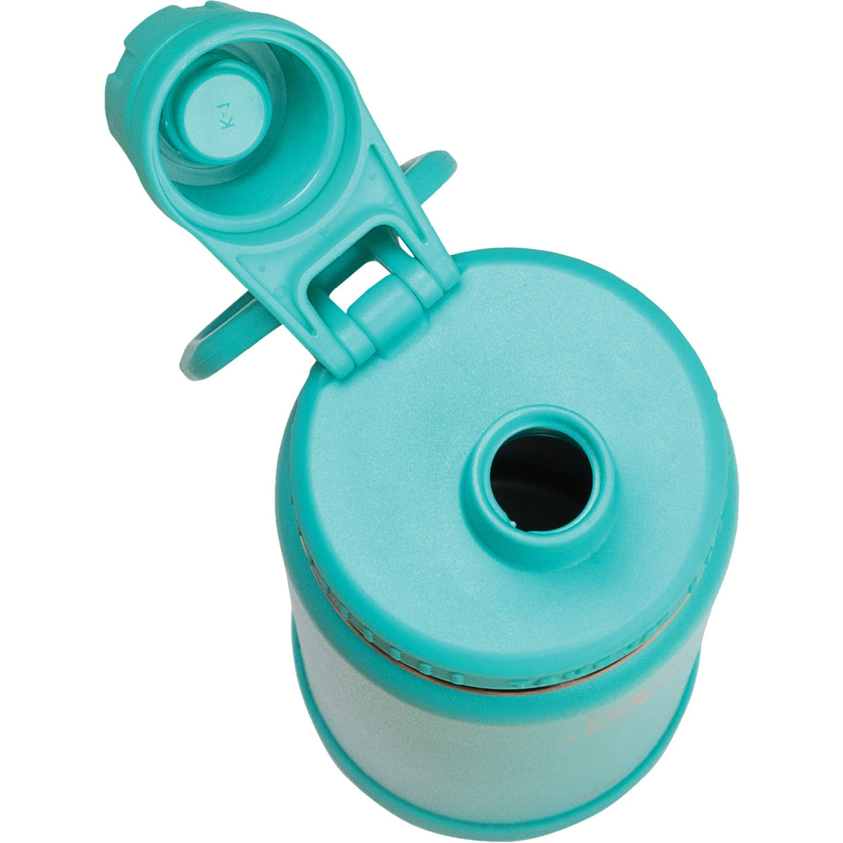 Takeya Actives teal bottle fits car cup holders during commute