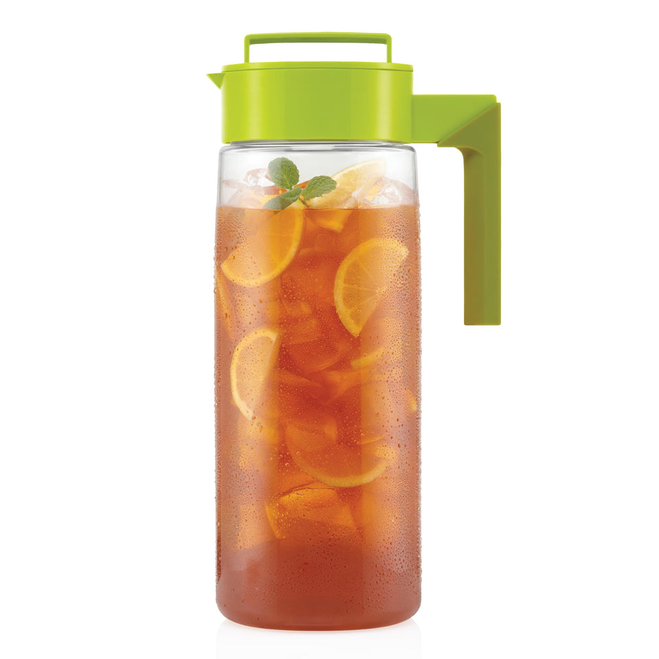 Takeya Airtight Pitcher avocado finish with spill-free pour and easy-grip handle.