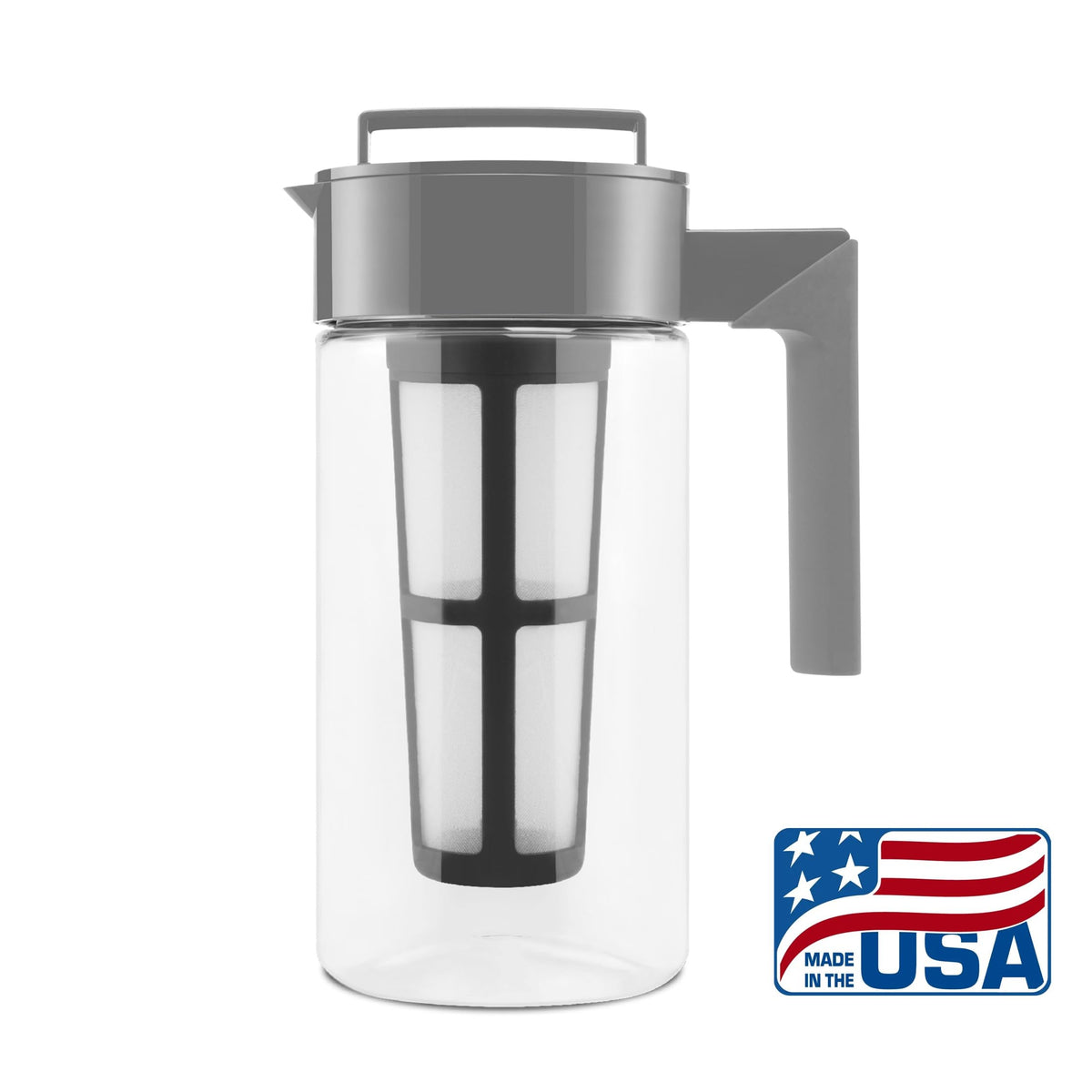 Takeya Deluxe airtight, leak-proof lid preserves aroma for fresh coffee.