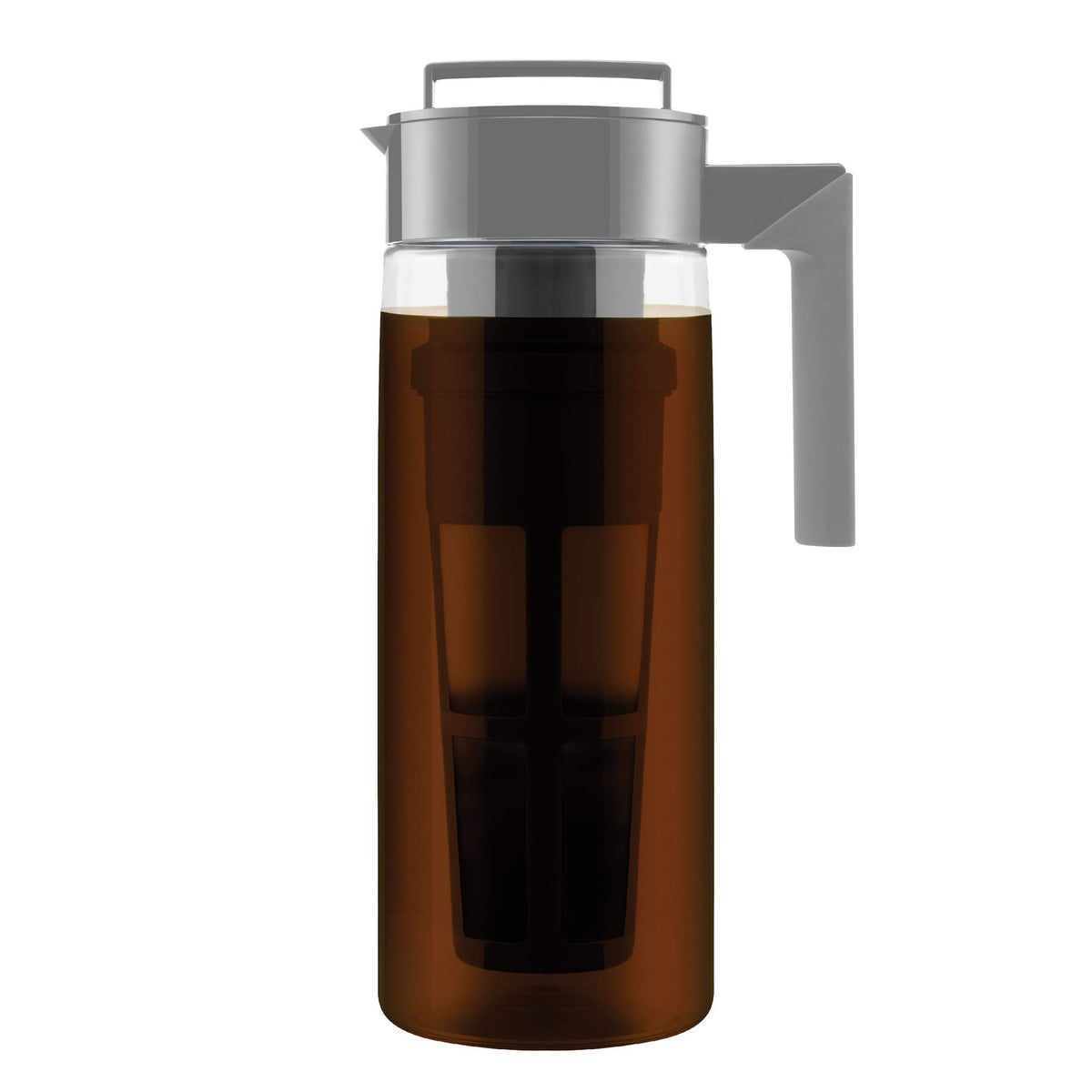 Takeya Deluxe Cold Brew Maker with airtight lid preserves aroma for fresher coffee.