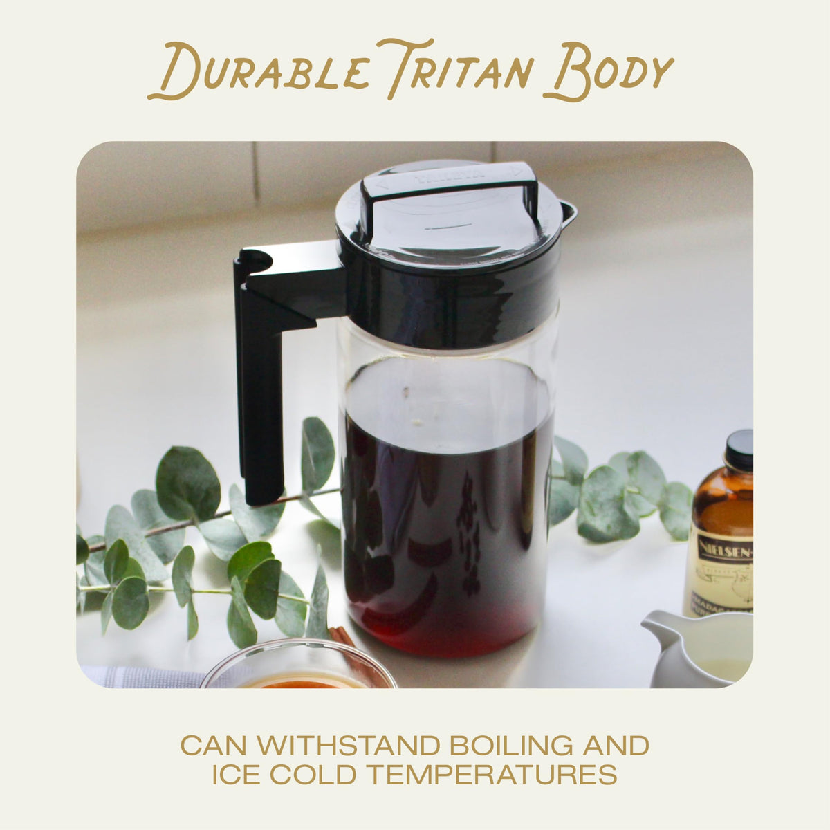 Takeya fine-mesh filter keeps grounds out of your brew.