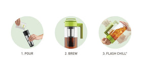 Takeya Flash Chill 2-quart pitcher, large capacity for entertaining or daily servings.