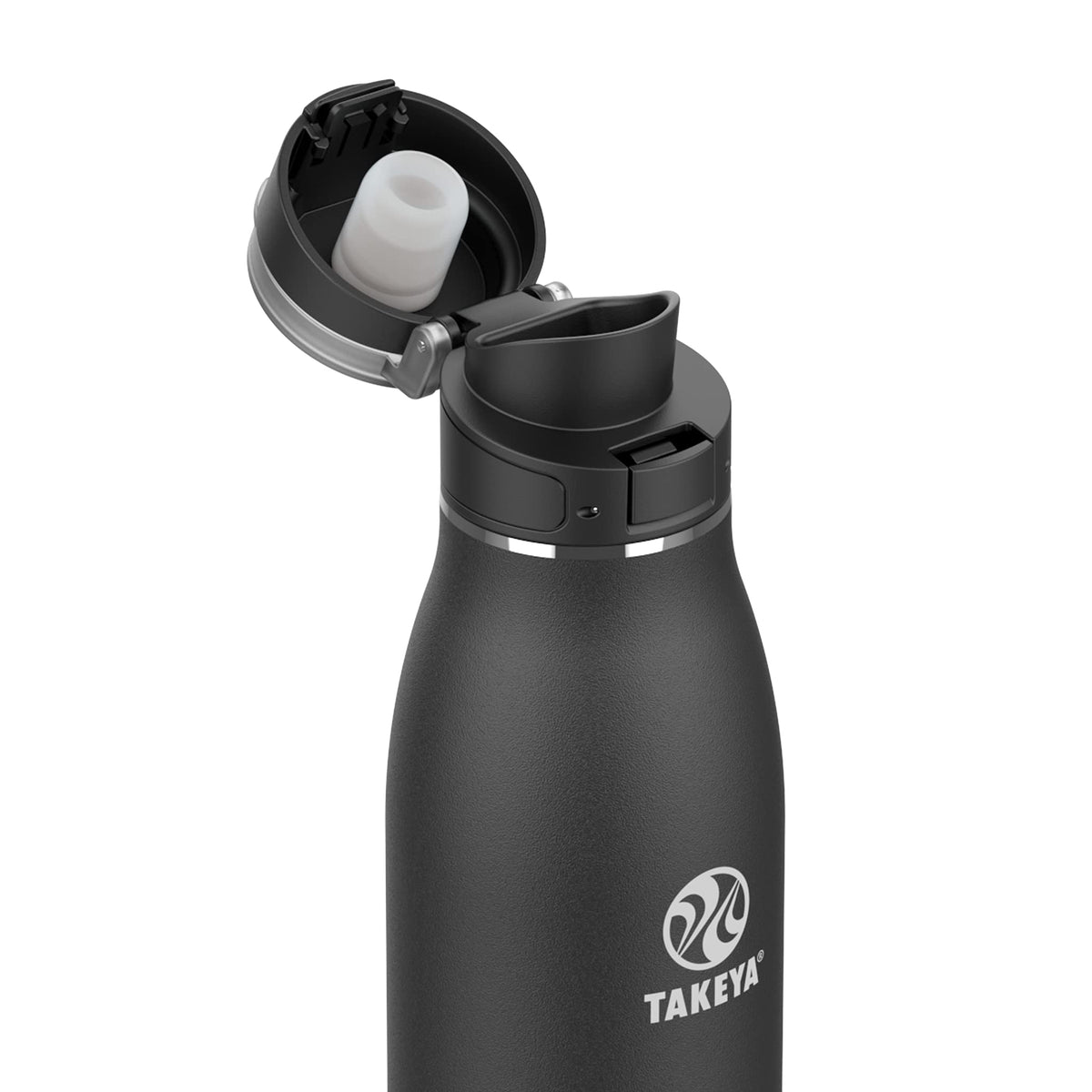 Takeya Traveler 17oz insulated mug keeps beverages hot for hours.