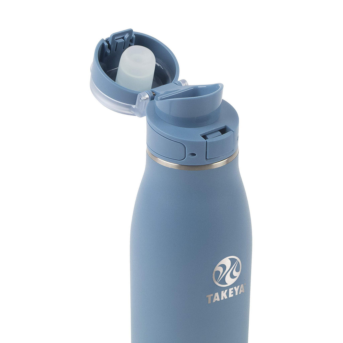 Takeya Traveler mug carrying loop enables easy transport during commute