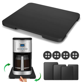 Taladad appliance slider 360° rotation for easy repositioning of a coffee maker.
