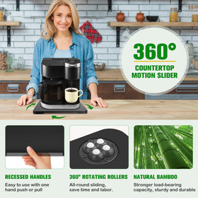 Taladad 360° rollers enable smooth repositioning of small appliances