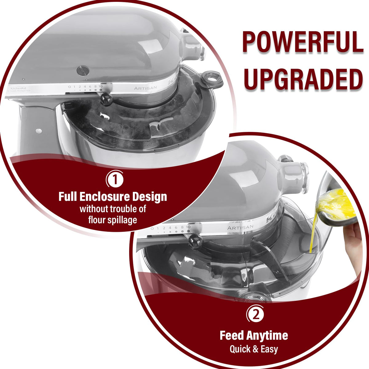 Taladad shield made of food-grade PC plastic for safe, durable kitchen use