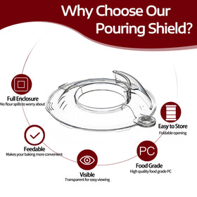 Taladad wide-compatibility shield for 4.5-5 qt KitchenAid tilt-head bowls.