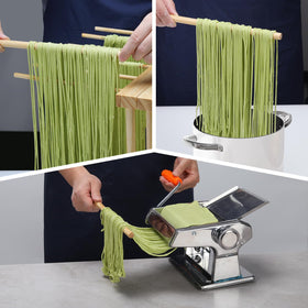 Talentree foldable rack demonstrates space-saving storage solution.