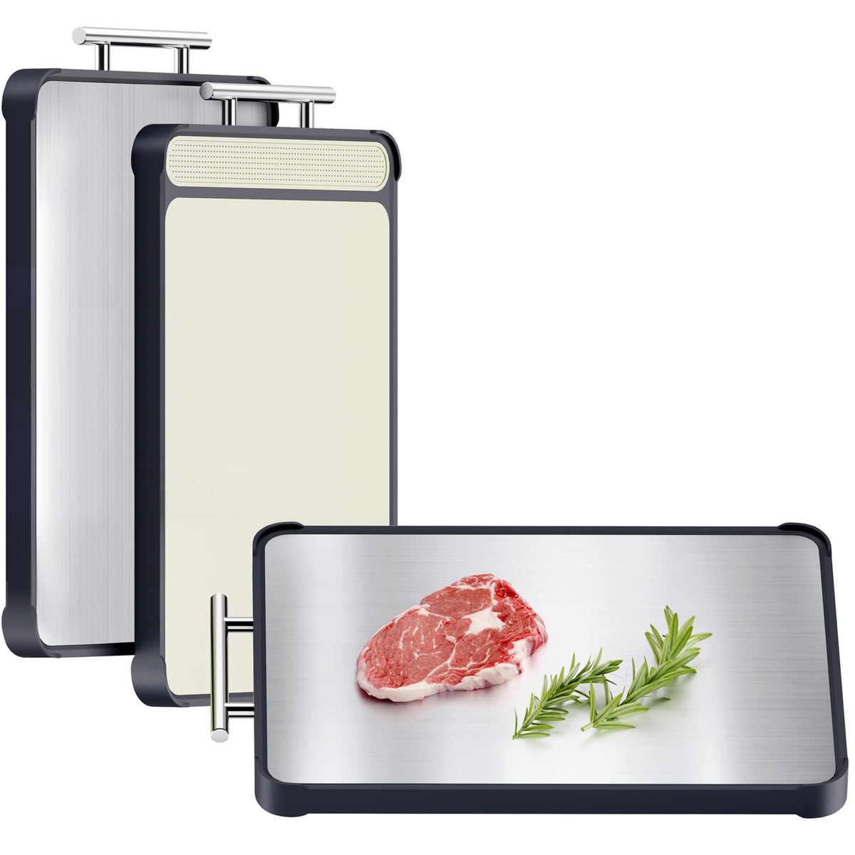 TalingMA 2-pack cutting boards in a single set, perfect for multipurpose kitchen prep.