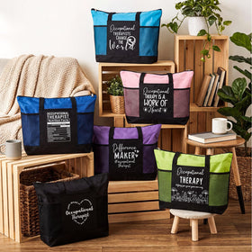 Tallew OT tote interior zip pocket keeps small items organized for on-the-go tasks.