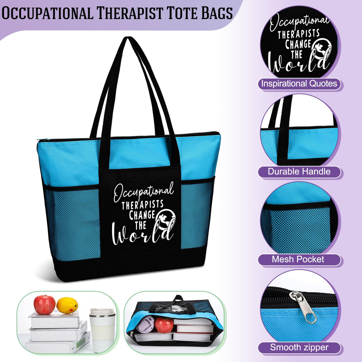 Tallew Oxford fabric tote demonstrates durability with waterproof handles for daily activities.