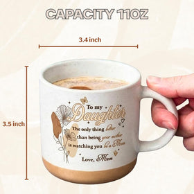 TAMUNBEE Warm brown base mug enhances kitchen aesthetics