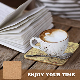 Tanfeine coaster supporting a mug on a desk for everyday beverage moments