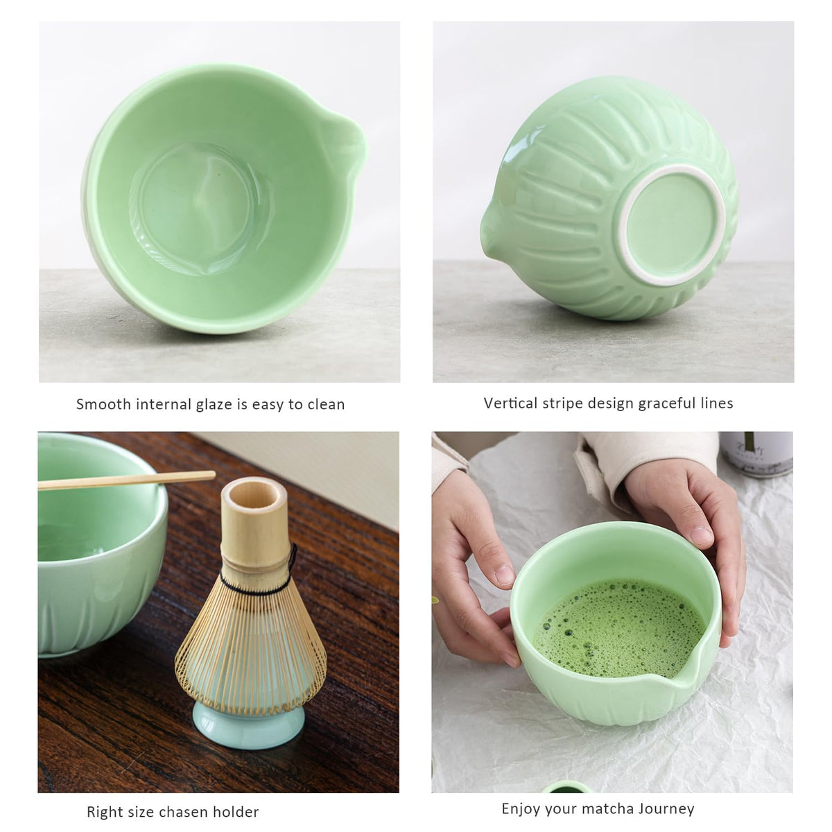 TANG PIN Matcha Set bamboo scoop for precise measurement