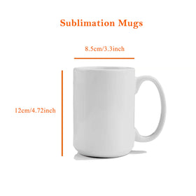 TANGLONG 12-pack sublimation mug blanks for bulk customization projects