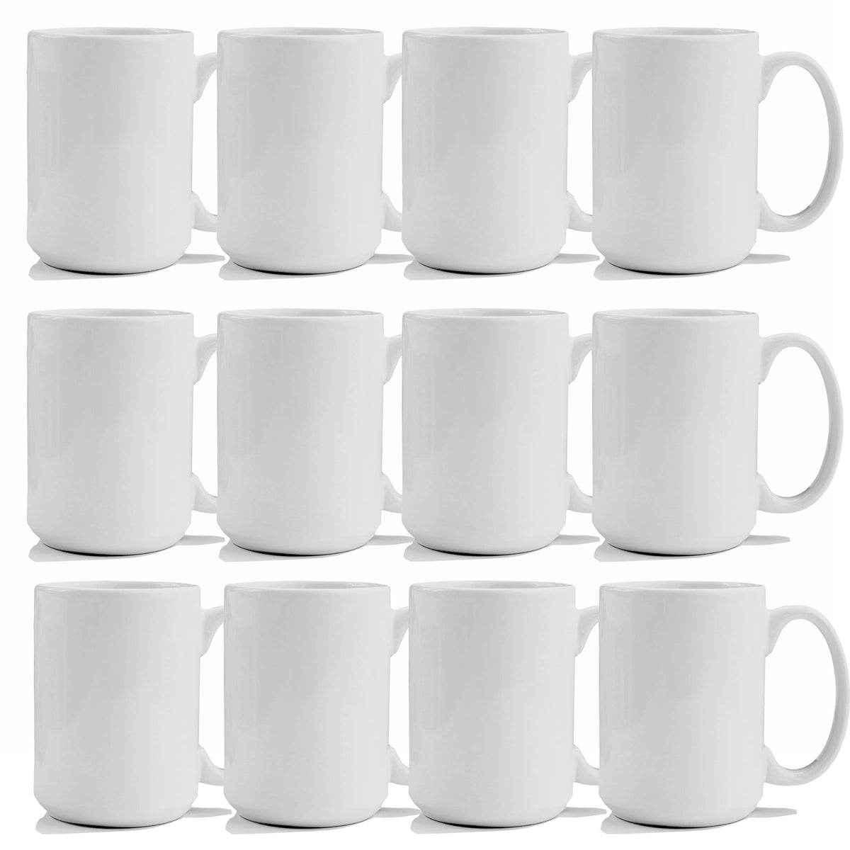 TANGLONG 15oz sublimation mug blank with white ceramic surface ready for prints