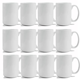 TANGLONG 15oz sublimation mug blank with white ceramic surface ready for prints