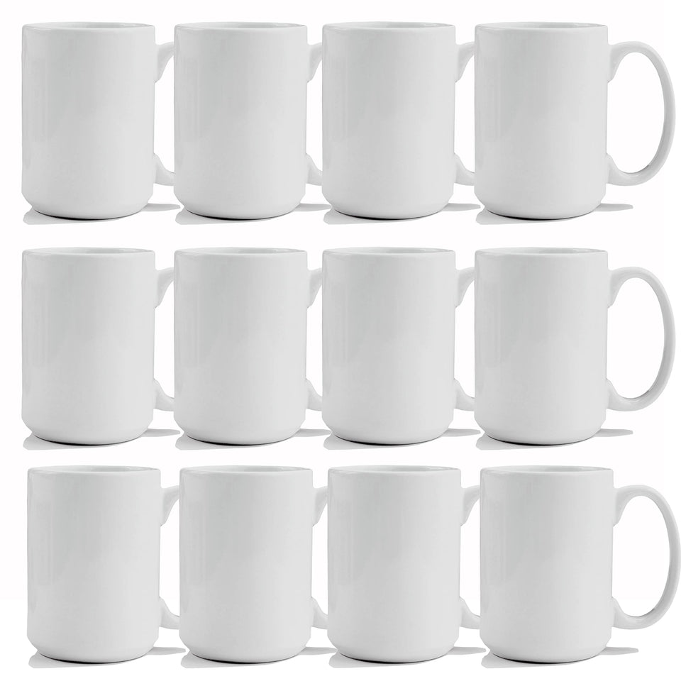 TANGLONG 15oz sublimation mug blank with white ceramic surface ready for prints