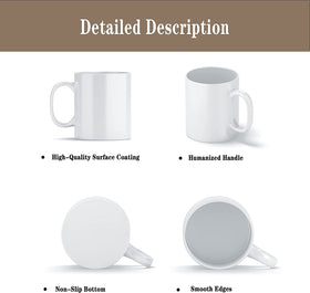 TANGLONG ceramic sublimation mug with bright sublimation coating that preserves color
