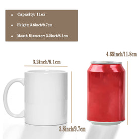 TANGLONG sublimation mug blank coating close-up shows bright white surface for vibrant, lasting prints