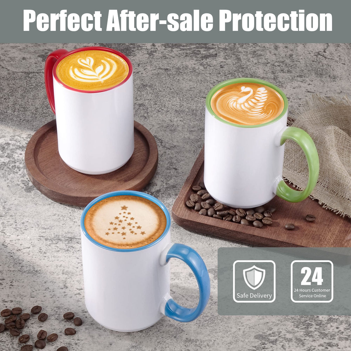 TANGLONG 12-pack set offers rich color options for cafe or home use.