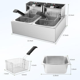 TangMe control panel with temperature controls for precise frying
