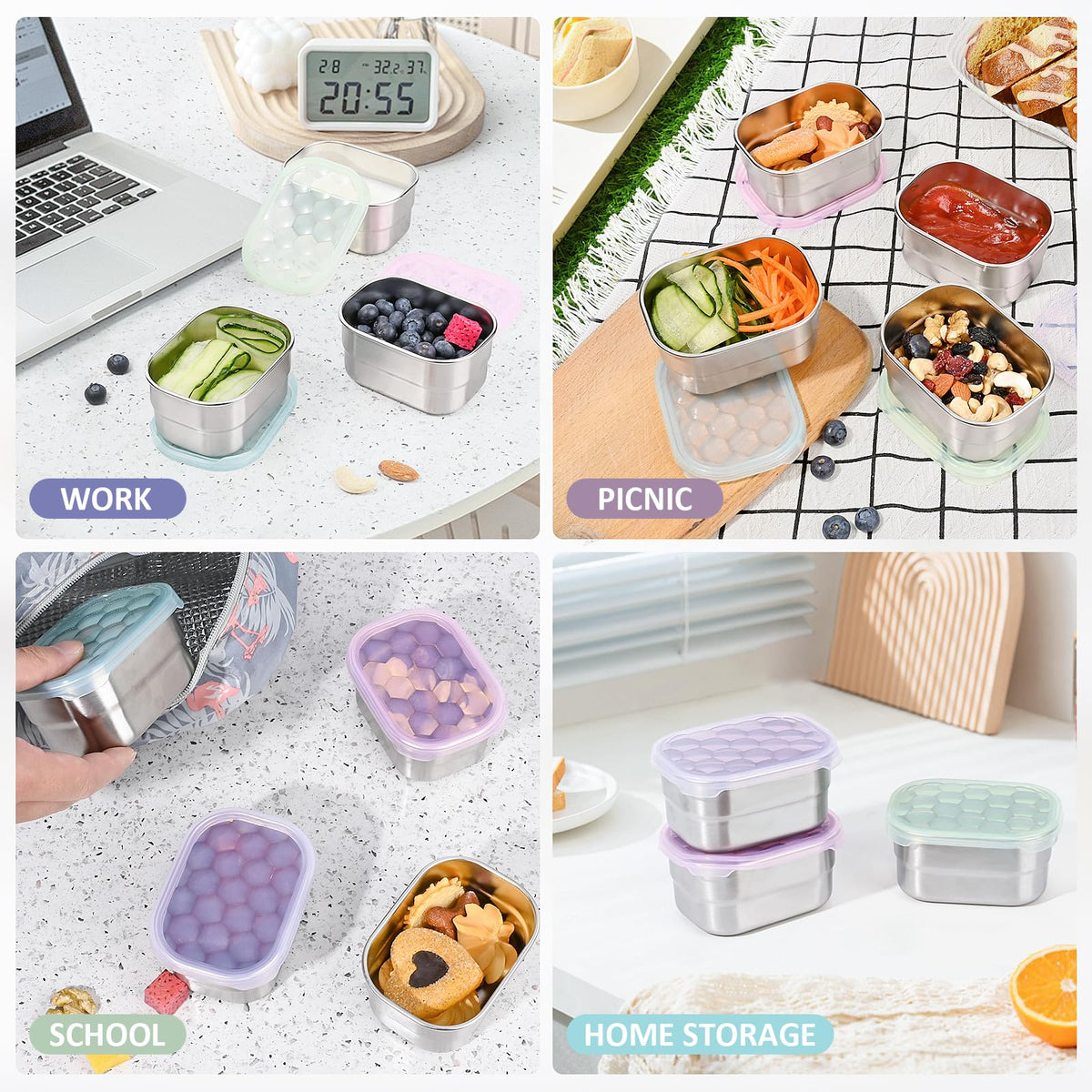 Tanjiae kid-friendly snack container designed for ages 1-3 with easy-open lid