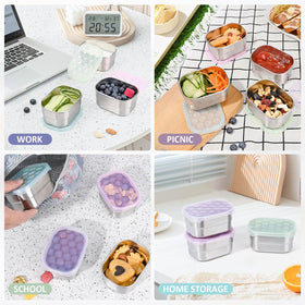 Tanjiae kid-friendly snack container designed for ages 1-3 with easy-open lid