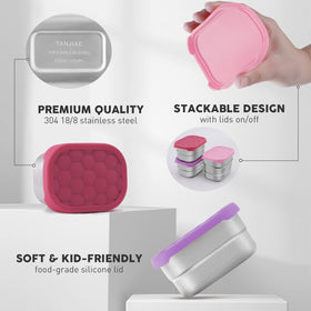 Tanjiae leak-proof lids seal in freshness for lunch packing.