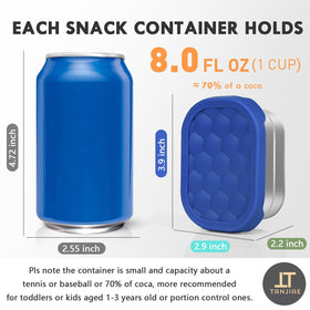 Tanjiae stainless-steel snack container, durable and safe for daily kid use.