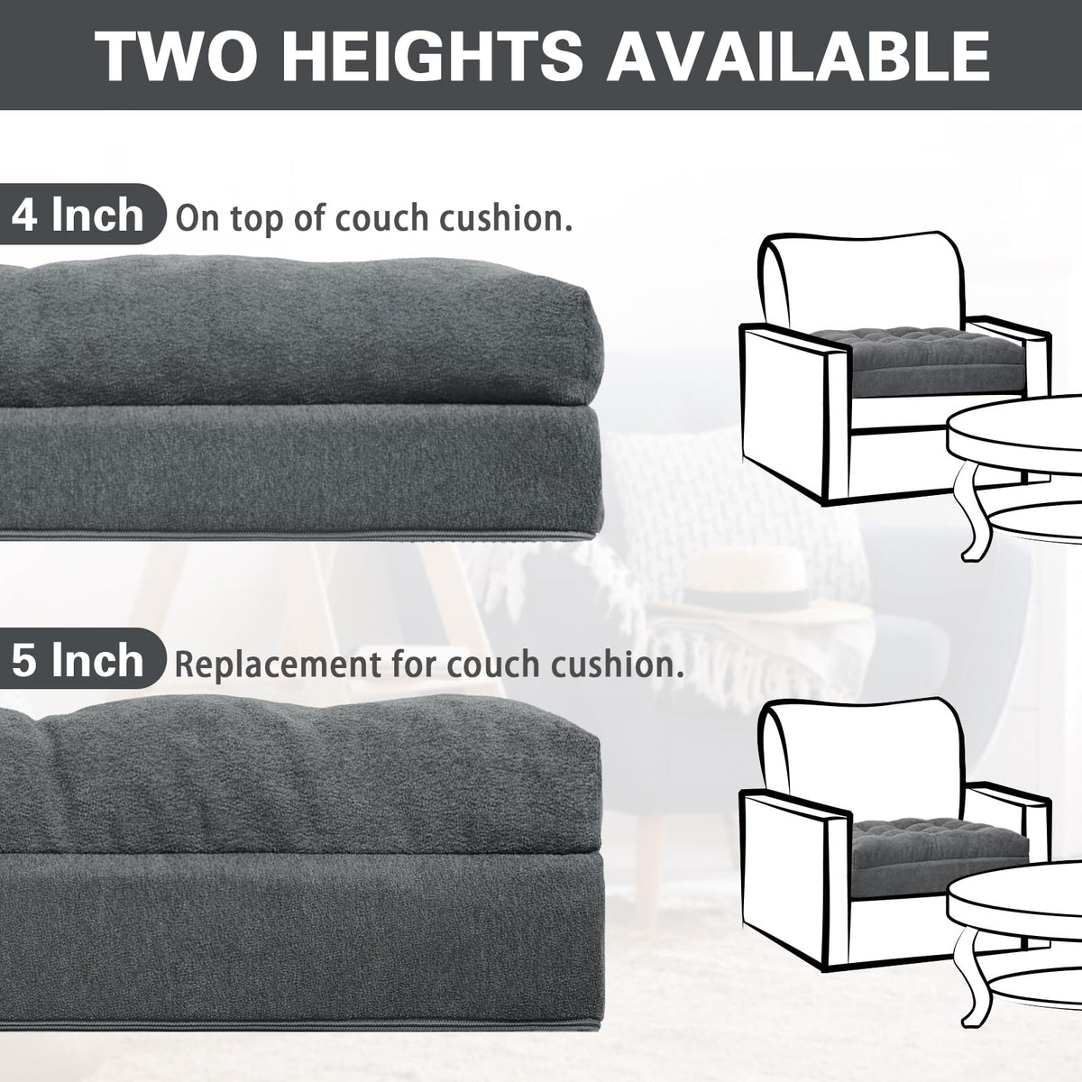 TANYOO cushion on sofa demonstrates easy setup and use