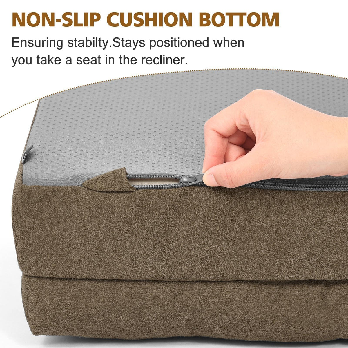 TANYOO recliner cushion with lumbar pillow setup highlights adjustable comfort options