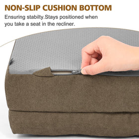 TANYOO recliner cushion with lumbar pillow setup highlights adjustable comfort options