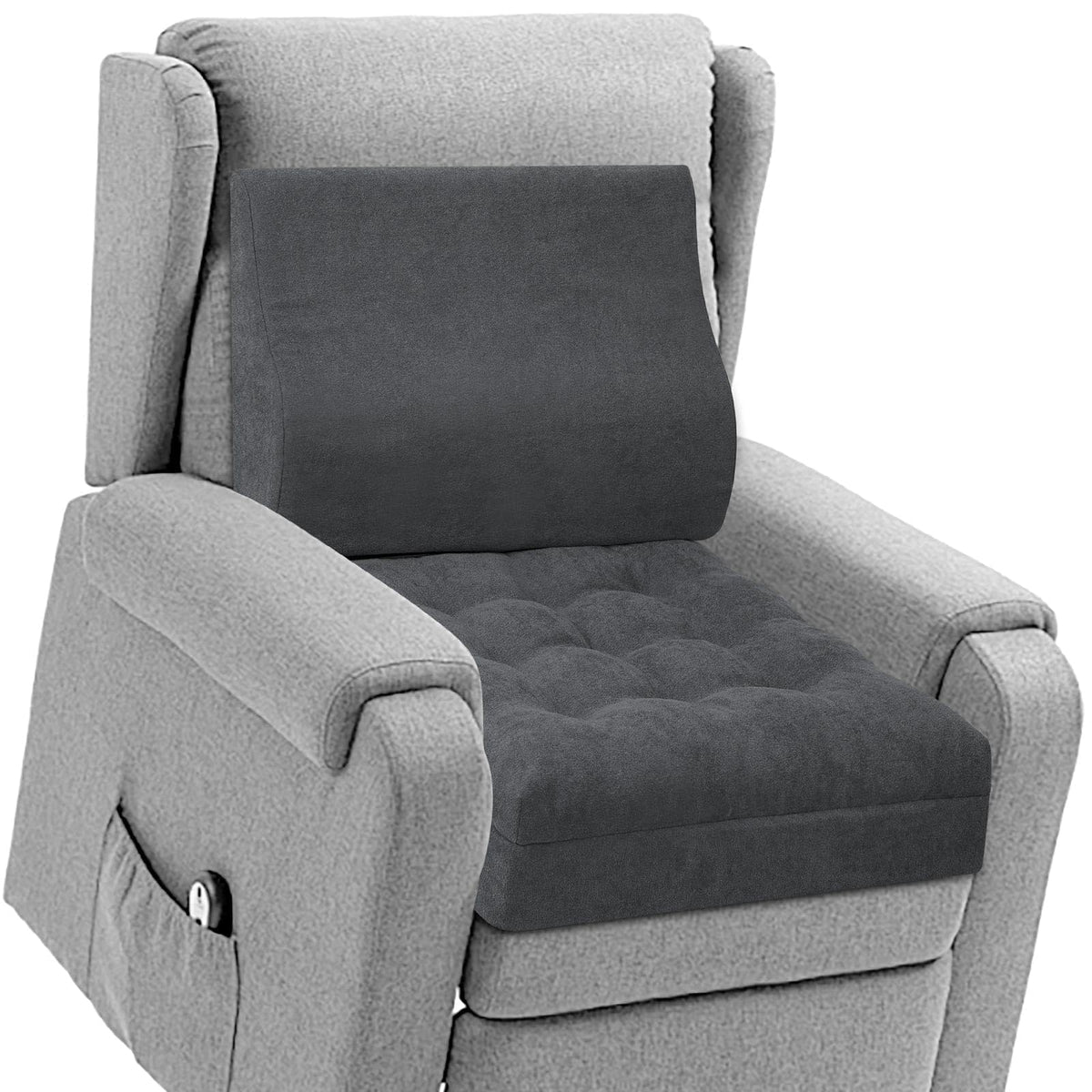 TANYOO recliner cushion memory foam top for comfortable long sits.