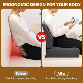 TANYOO recliner cushion with non-slip bottom stays securely in place.