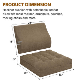 TANYOO recliner cushion removable cover eases cleaning and maintenance