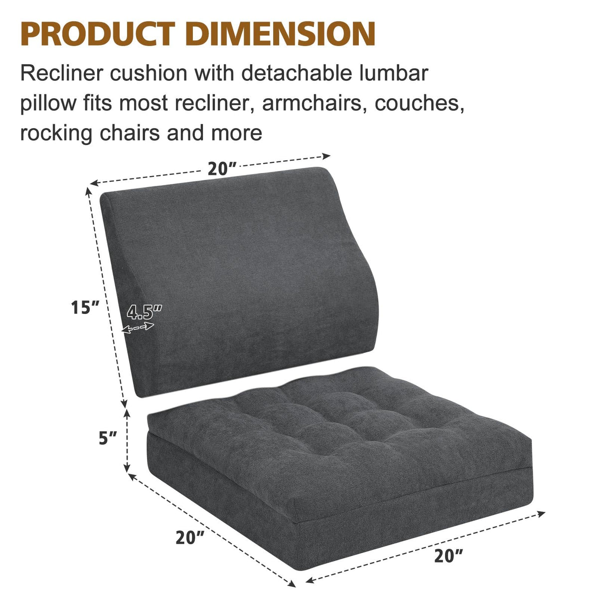 TANYOO lumbar pillow assists seniors with standing from seated positions.