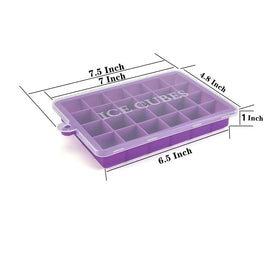 TAO CICADA light blue lid ice tray showing flexible silicone.