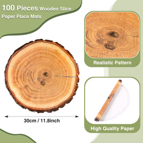 TaoBary placemats feature rustic pattern to enhance table ambiance.