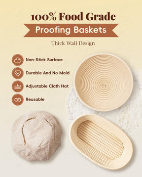 TAOMAND bread sling assists gentle loaf transfer from basket to oven