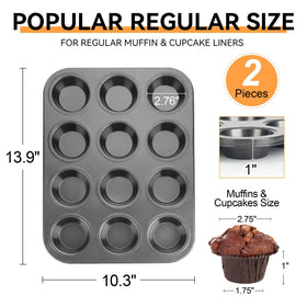 Taounoa muffin tin supports batch baking up to 24 cups.