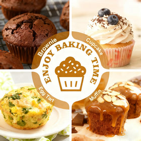 Taounoa muffin tin stackable design saves kitchen space.