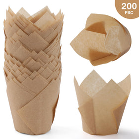 Taoxi tulip liners showcase brown tulip walls offering delightful freshness.
