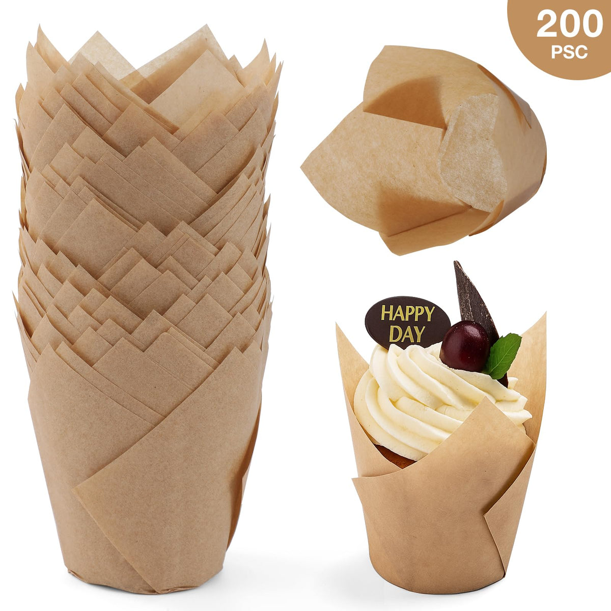 Taoxi tulip liners suit weddings, baby showers, and catering events.