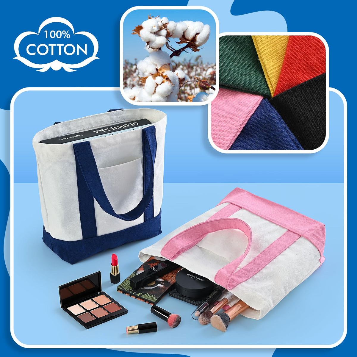 TAOZIM mini tote supports DIY customization with heat transfer and painting.