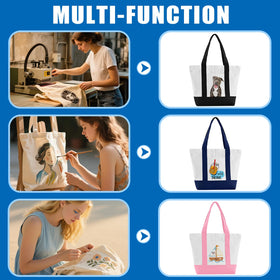 TAOZIM tote dimensions 13x11x4in suit everyday errands and crafts.