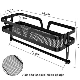 Spice and towel storage in one compact organizer for small spaces