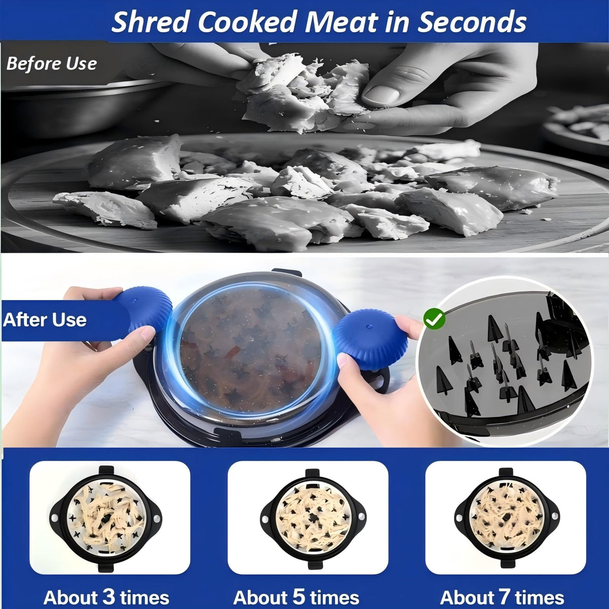 TAREG removable plate enables nonstop shredding batches.